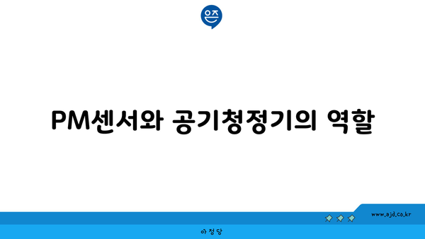 PM센서와 공기청정기의 역할