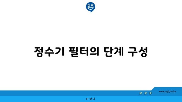 정수기 필터의 단계 구성