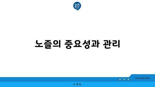 노즐의 중요성과 관리