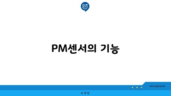 PM센서의 기능