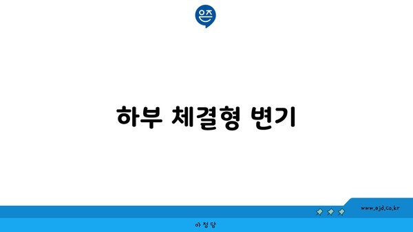 하부 체결형 변기