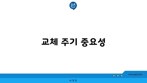 교체 주기 중요성