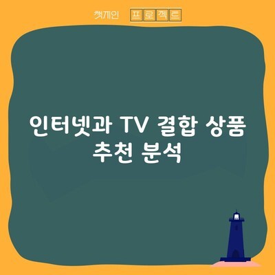 인터넷과 TV 결합 상품 추천 분석