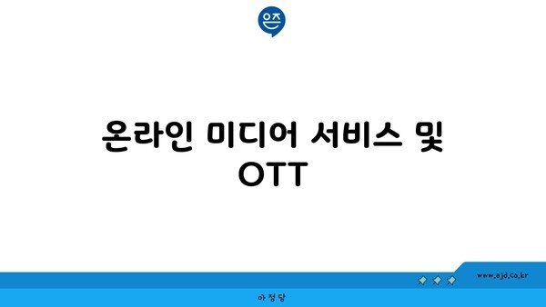 온라인 미디어 서비스 및 OTT