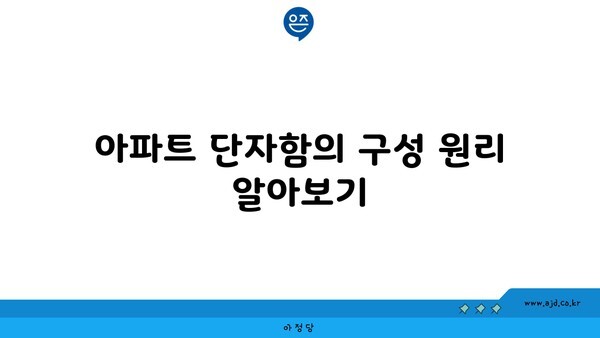 아파트 단자함의 구성 원리 알아보기