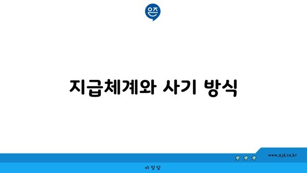 지급체계와 사기 방식