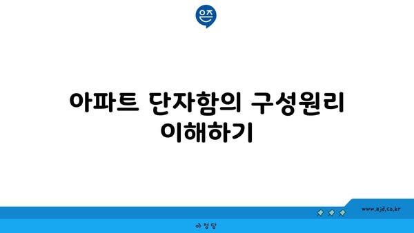 아파트 단자함의 구성원리 이해하기