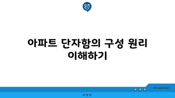 아파트 단자함의 구성 원리 이해하기