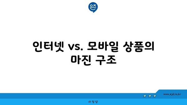 인터넷 vs. 모바일 상품의 마진 구조