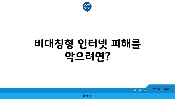 비대칭형 인터넷 피해를 막으려면?