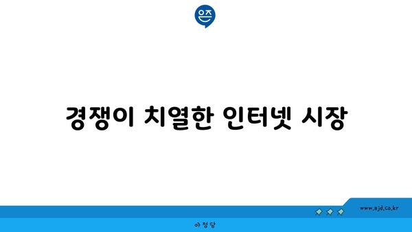 경쟁이 치열한 인터넷 시장